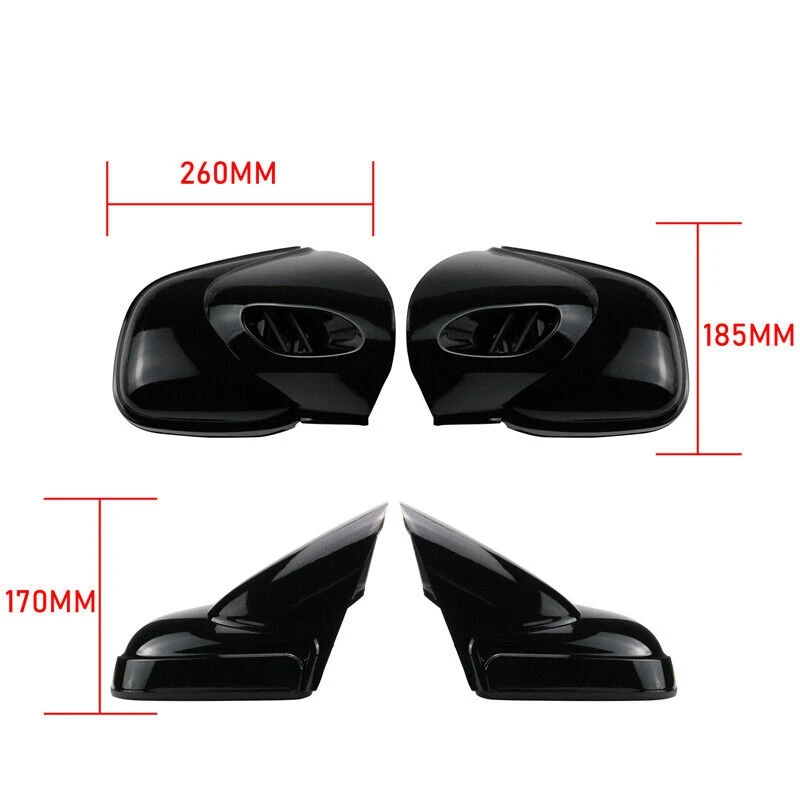 Bright Black Motorcycle Rearview Side Mirrors Fits For-BMW K1200 K1200LT K1200M 1999-2008