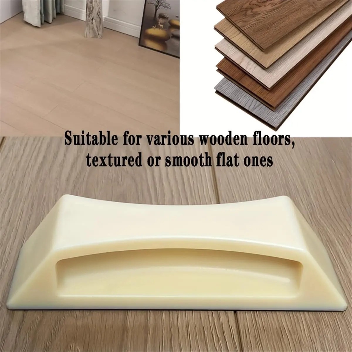 STOCK-Floor Fixer Tool Kit - Heavy-Duty Plank Grabber with Anti-Slip Mat for Laminate, Vinyl, and Hardwood Flooring Repair