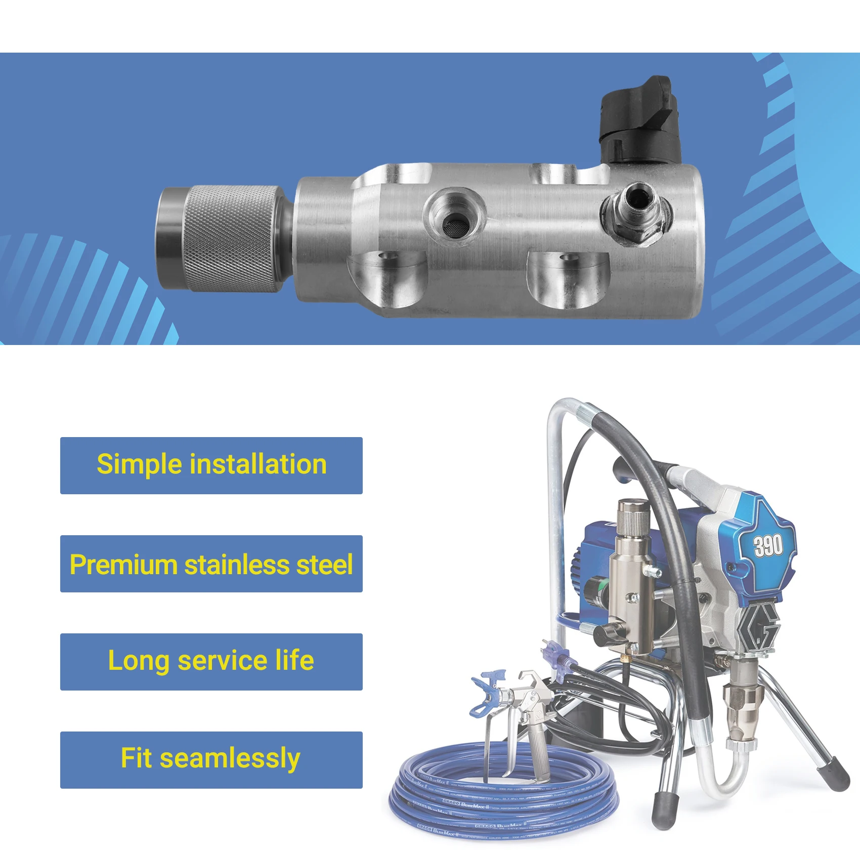 a94z]-filter-assembly-return-valve-pump-airless-machine-pump-part-for-390-395-490-495-595-airless-ssprayer-filter-pump