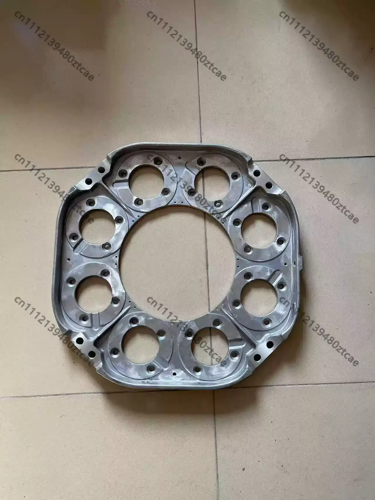 Eddy Current Retarder Aluminum Base Plate Coil Bracket Fit TB15 TB17 Coil 80 Holes Electromagnetic Brake Replacement Parts