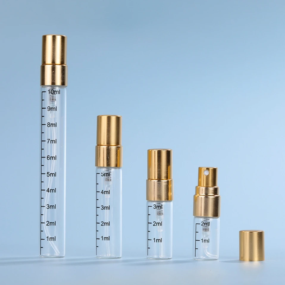 10 ชิ้น/ล็อต 5ml Gold Cap ขวดน้ําหอมกล่อง Atomizer ขวดน้ําหอมเปล่ากล่องบรรจุภัณฑ์สําหรับสเปรย์น้ําหอมขวดขายส่ง