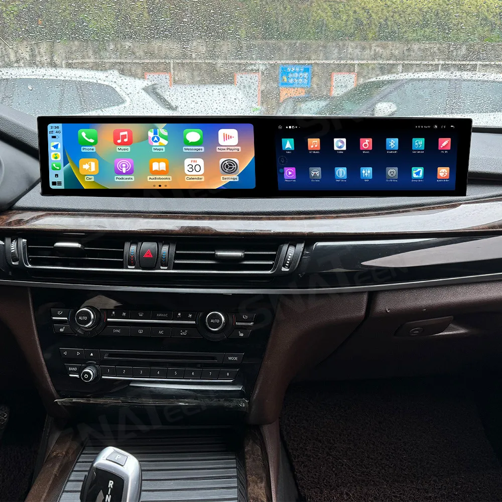 

12,3-дюймовый автомобильный радиоприемник CarPlay Android 13 для BMW X5 2014-2018, мультимедийный плеер с сенсорным экраном, GPS-навигация, автомобильные аксессуары DSP BT