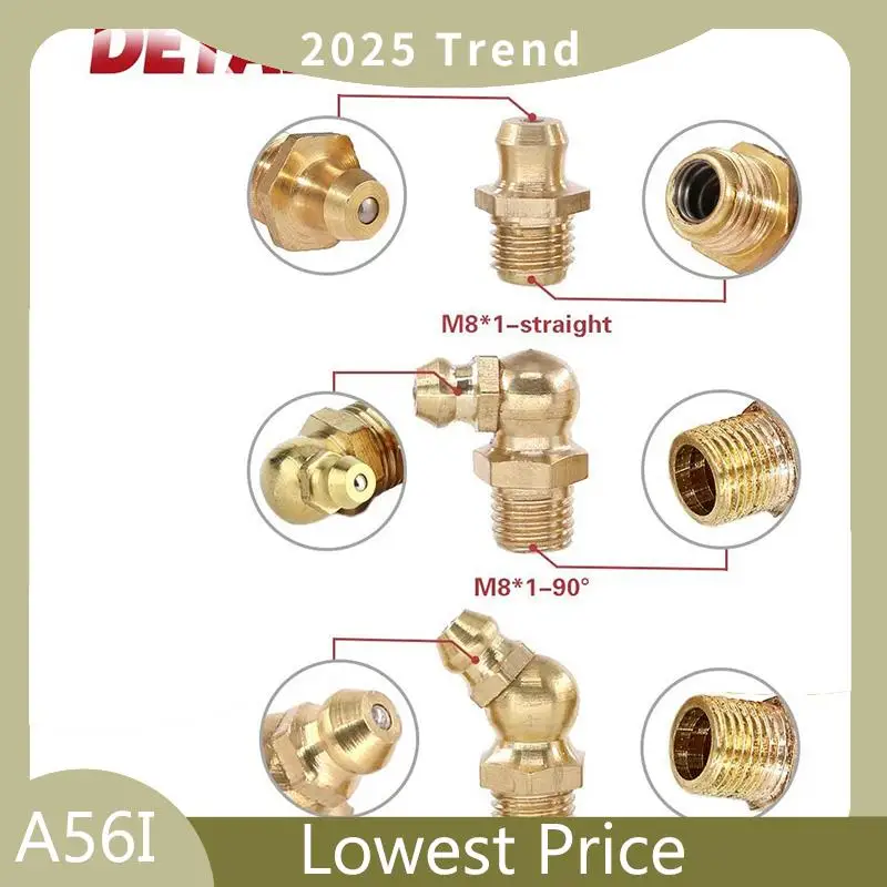 

ABDD 145-комплект метрических стандартных латунных гидравлических смазочных фитингов - прямой, 90 градусов, 45 градусов под углом Zerk