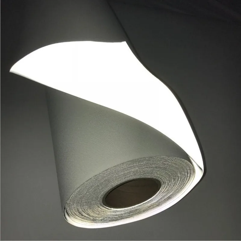 Tela reflexiva do couro do plutônio/PVC, 50cm * 1m