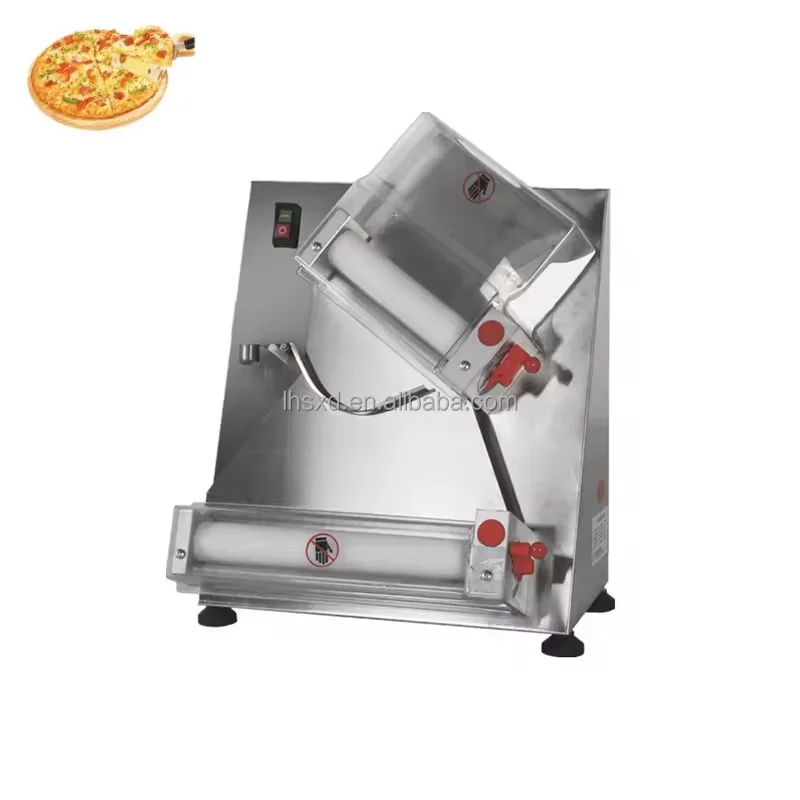 2024 Electric Make Pizza Dough Flatten Sheet Stretch Roller Open Press Dough Machine