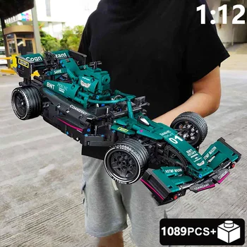 1:12 테크니컬 포뮬러 1 빌딩 블록 레이싱 카 정적 모델, 전문가 속도 스포츠카, 남아용 DIY 장난감, 어린이용 1089 개 Best5 1:12 테크니컬 포뮬러 1 빌딩 블록 레이싱 카 정적 모델, 전문가 속도 스포츠카, 남아용 DIY 장난감, 어린이용 1089 개 Best5
