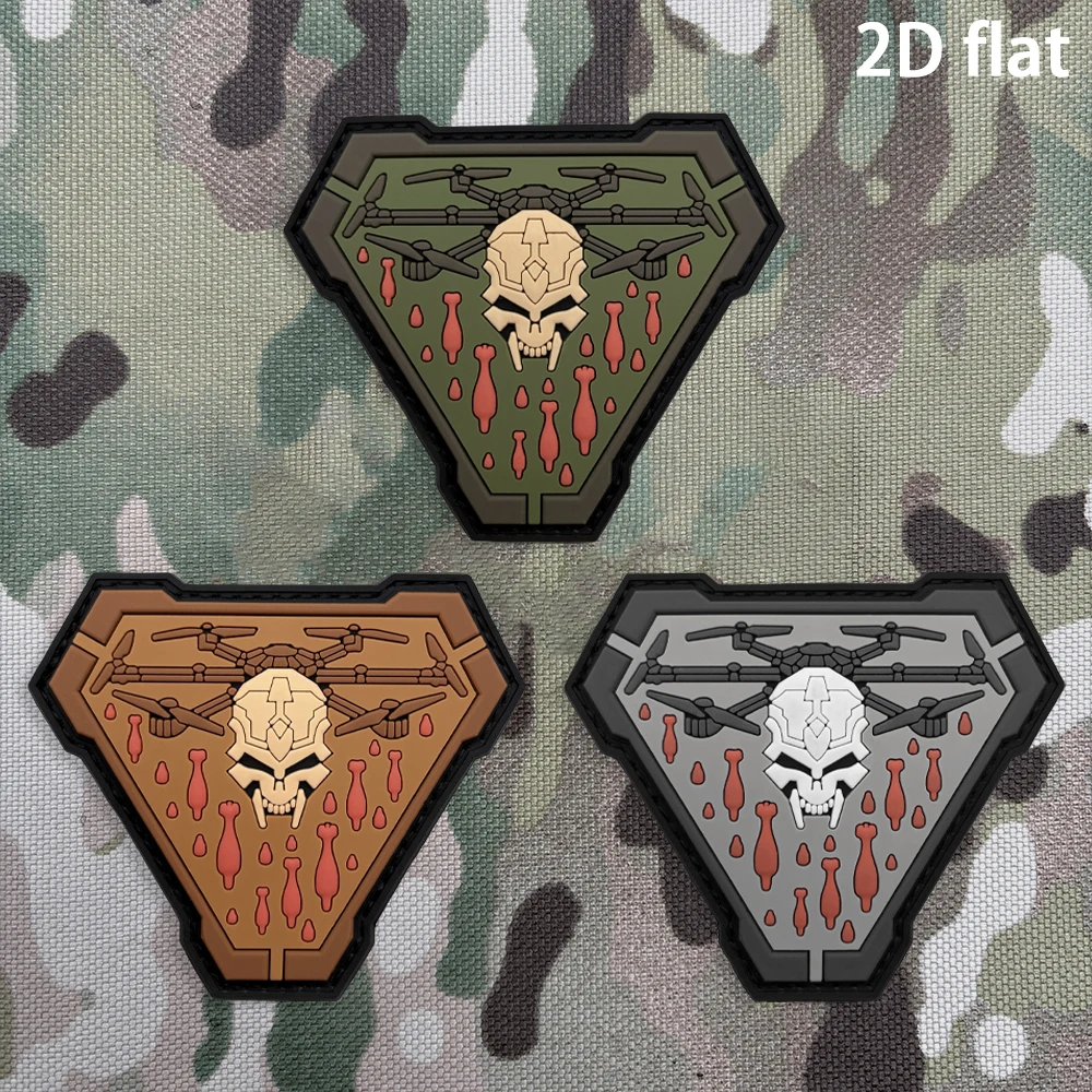 Alien-Shaped Triangle Skull Pattern Decorative Velcro Patch, Luminous in the Dark, Made of Pvc, Includes Matching Felt Backpack, Baseball Cap, Jacket, Suitcase DIY Decorative Patch Badge Applique