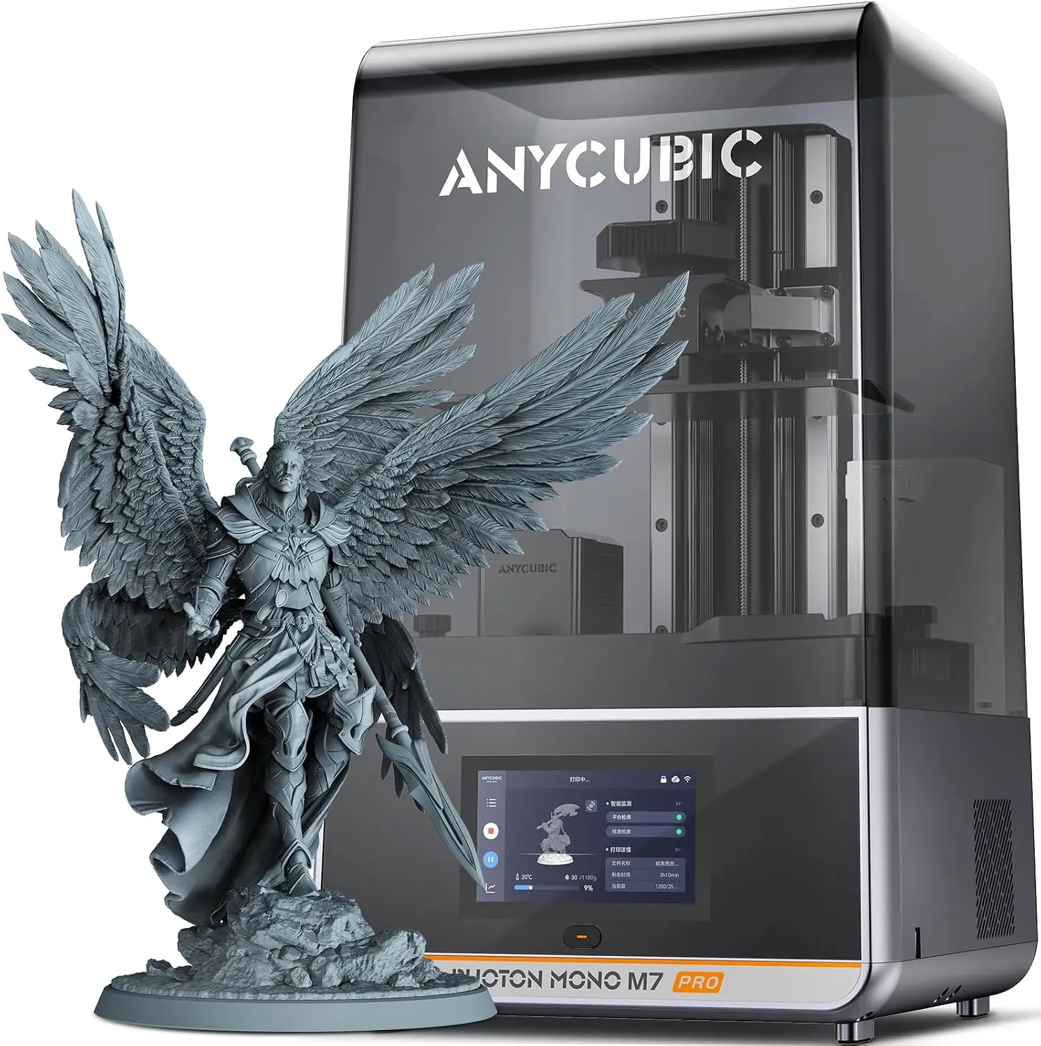 ANYCUBIC Photon Mono M7 PRO 14K 3D-принтер для печати смолой, быстрая печать со скоростью 170 мм/ч |   10,1-дюймовый монохромный ЖК-дисплей с источником света COB LighTurbo 3.0