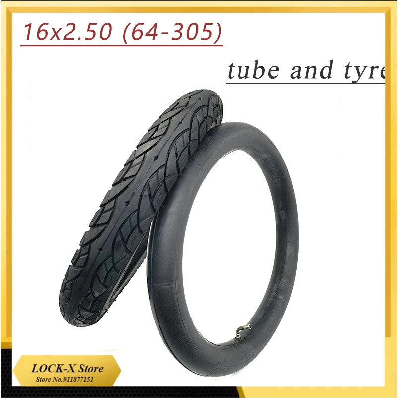 Good quality 16x2.50( 64-305) outer  tire 16*2.50 tyre Fits Kids Bikes Electric Bikes Small BMX and Scooters