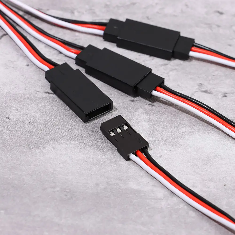 1/5pcs 100mm/150mm/200mm/300mm/500mm RC Servo Lead Cable Extension Y Extension Cord Cable Wire Lead JR For Rc Helicopter Rc