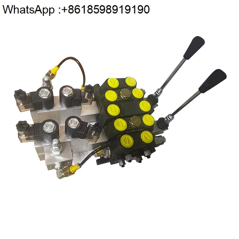 DCV100 motor synchronous electric hydraulic control multi-way directional valve solenoid distributor