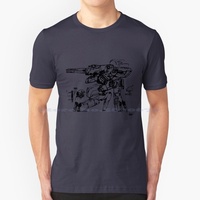 Metal Gear Solid Mg Rex Sketch 1 By Yoji Shinkawa Brave Fighting Game Movie The Phantom Pain T Shirt 100% Cotton Tee Metal Gear