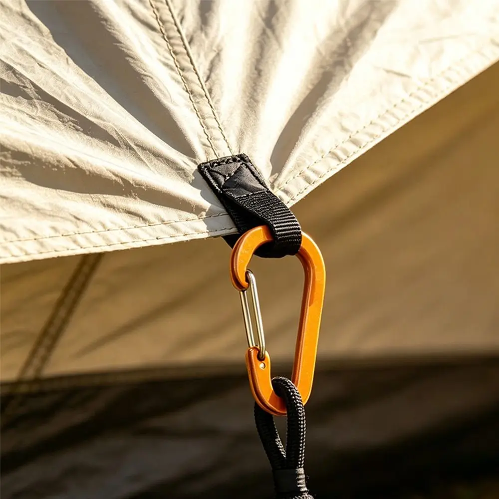 2pcs with Carabiner Camping Tent Stretch Rope Multicolors 7.5*3.08 Elastic Wind Rope Cord Hook Fixed Ground Nail Hook