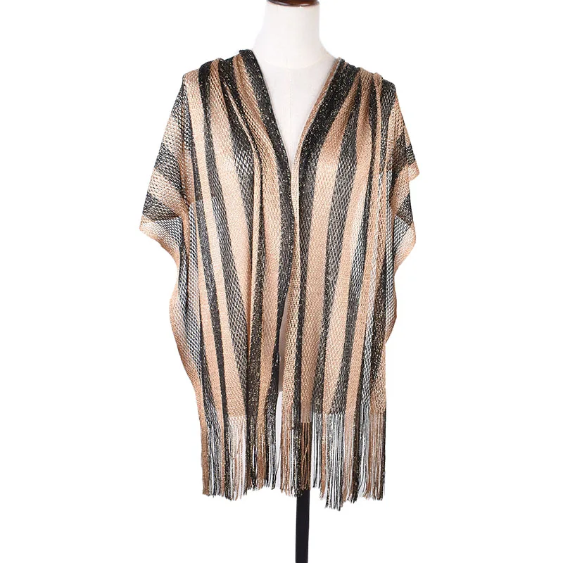 Summer Cross border New Shawl Women's Fashion Versatile Travel Hollow Beach Scarf Sun Protection Shawl Manufacturer Wholesale