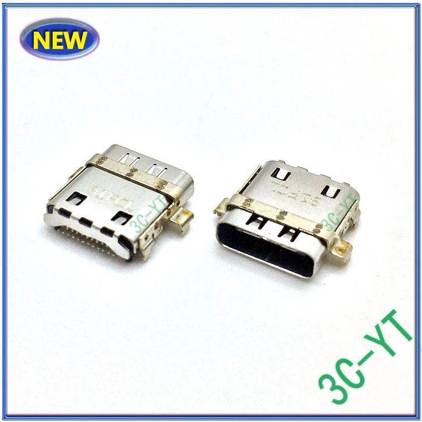 C타입 잭 USB 커넥터 소켓 충전 포트 전원 플러그, 델 XPS12 9250 XPS15 9575 위도 7275 7370 7390, 2 개