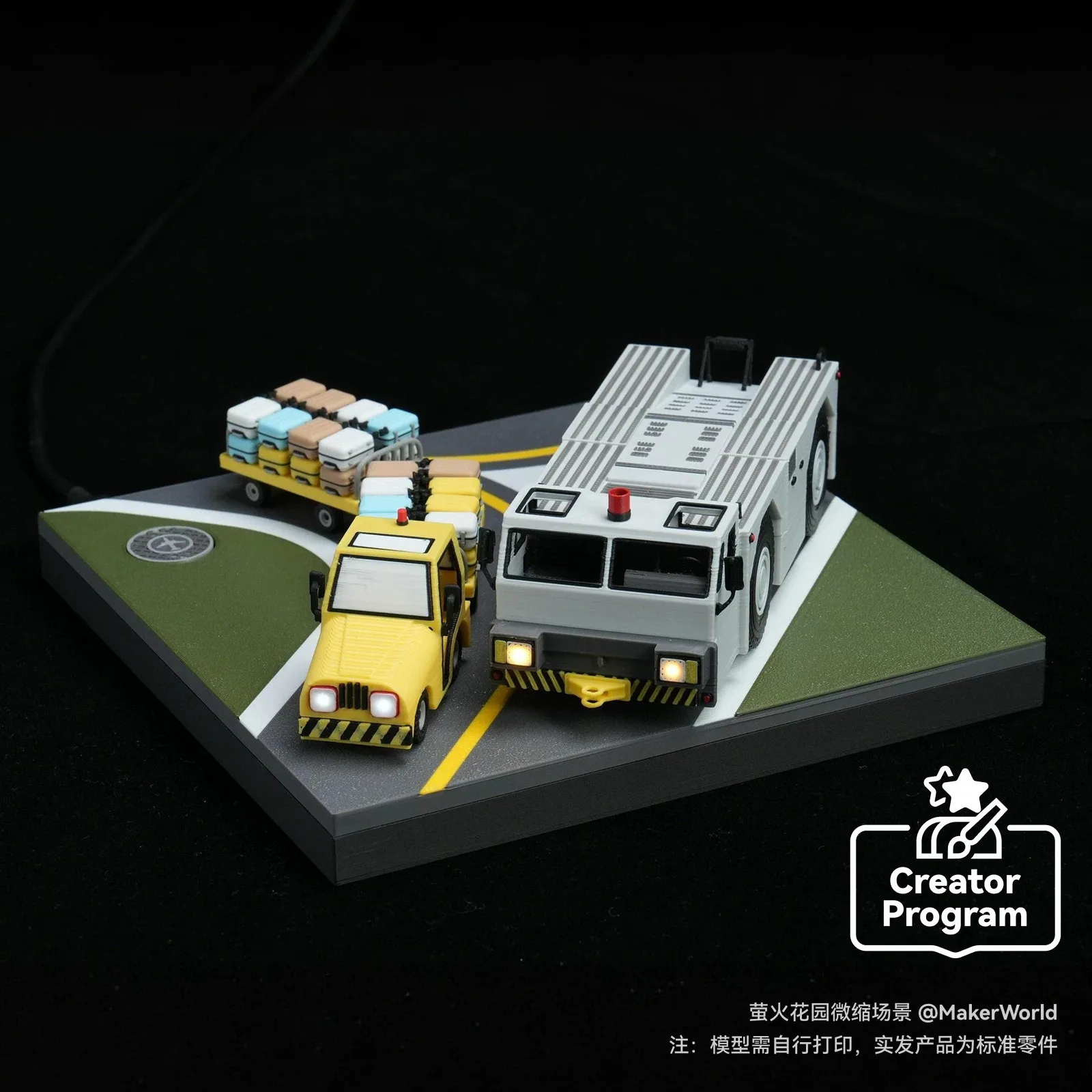 B-KC023 New Arrival Bambu Lab 3D Printing Wireless Induction LED Light Kit, For Diorama Model Scenes, No Wiring Required