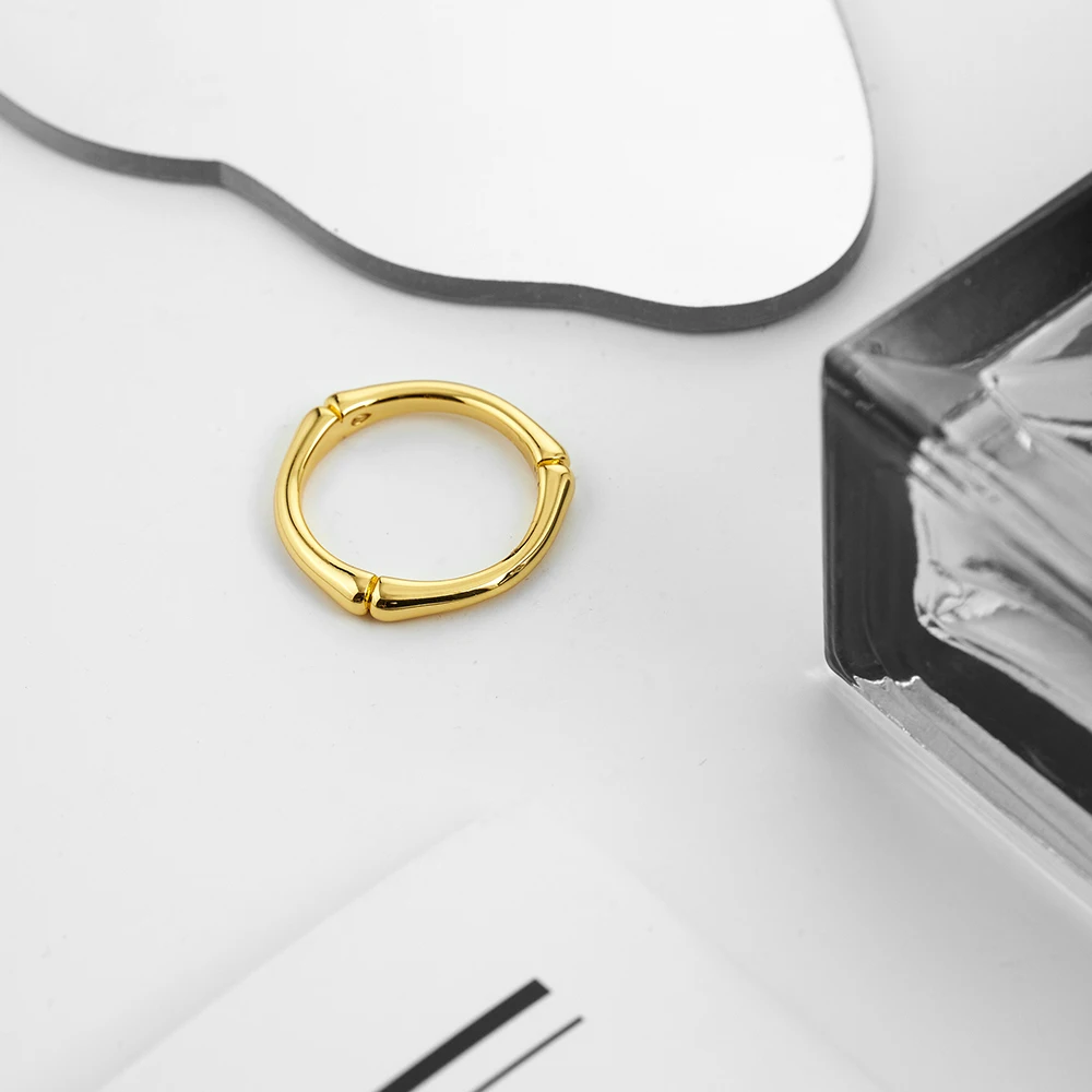 

ENFASHION Bone Knot Ring For Women Anillos Mujer 18K Plated Gold Rings Fashion Jewelry Elegant Jewelry Cocktail Party R244451
