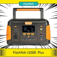 Flashfish J1000 Plus 1000W Portable Power Station, 932.4Wh/252000mAh Backup Solar Generator, 15W Wireless Charging