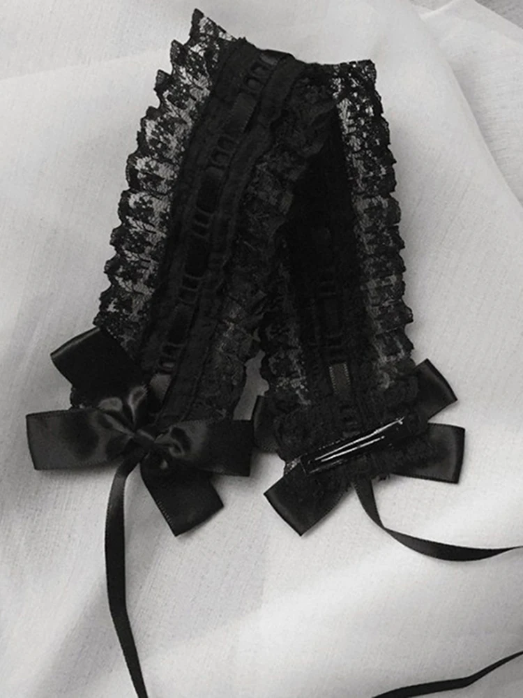 

New Sweet Lolita Lace Bow Women Hairbands Girl's Headbands Lady's Headwear Maid Diy Accessories Headwrap