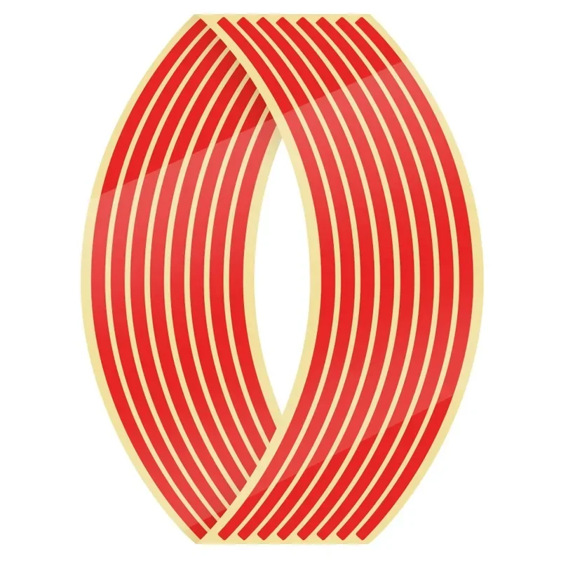 Auto-Styling-Streifen, reflektierend, für Motocross, Fahrrad, Motorrad, Radaufkleber und Abziehbilder, 17/18 Zoll reflektierendes Felgenband