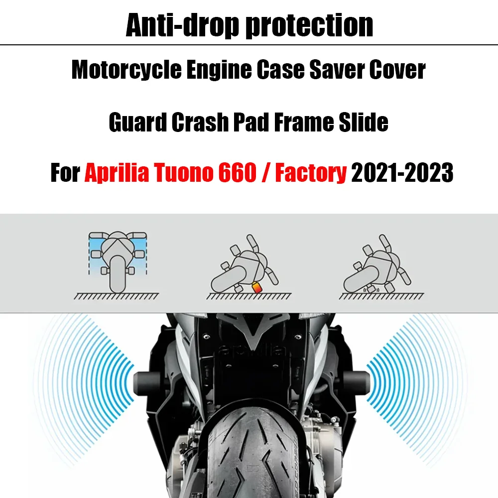 Motorcycle accessories For Aprilia TUONO 660 Factoary motorcycle frame sliderimpact protec Fall protection