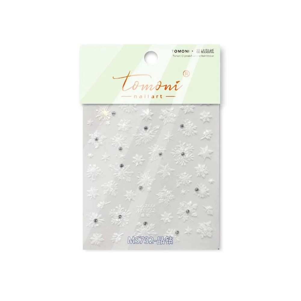 

Аксессуары для ногтей, рождественская наклейка для ногтей со снежинками, 5D бронзовый бриллиант, Новый год, Рождественская бриллиантовая наклейка для ногтей, Рождественская елка, лось