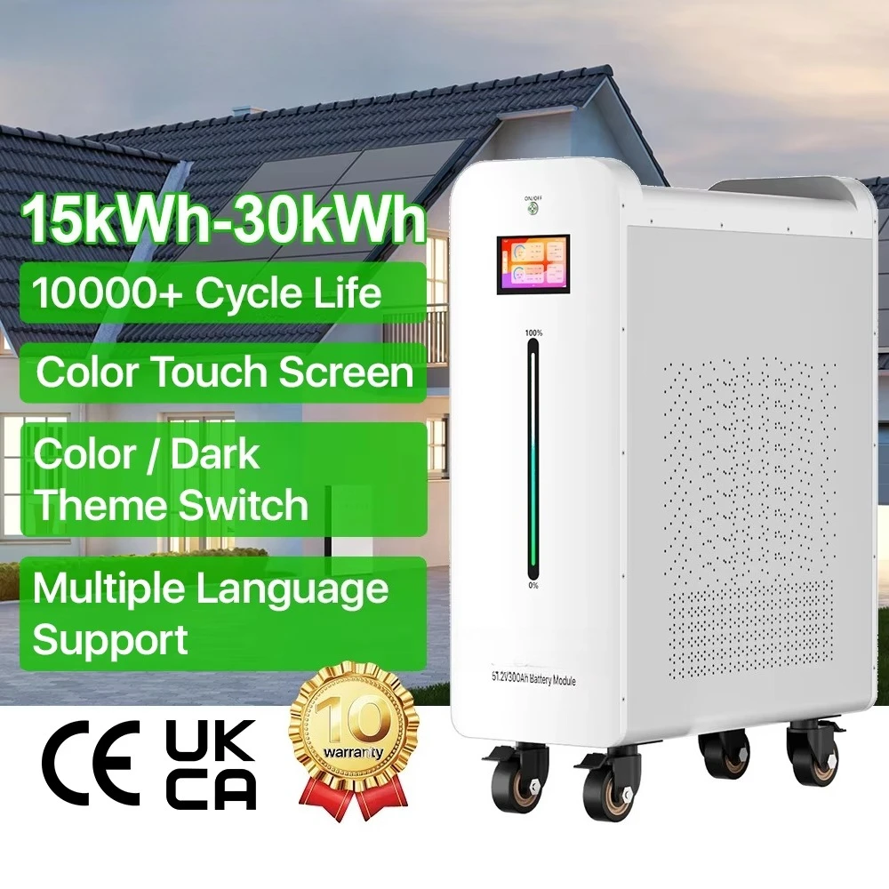 BasenGreen 48V 51.2V LiFePO4 300ah 660ah 10Kwh 15Kwh 20Kwh 30Kwh Home Power Wall Lithium Ion Battery Storage for Solar System