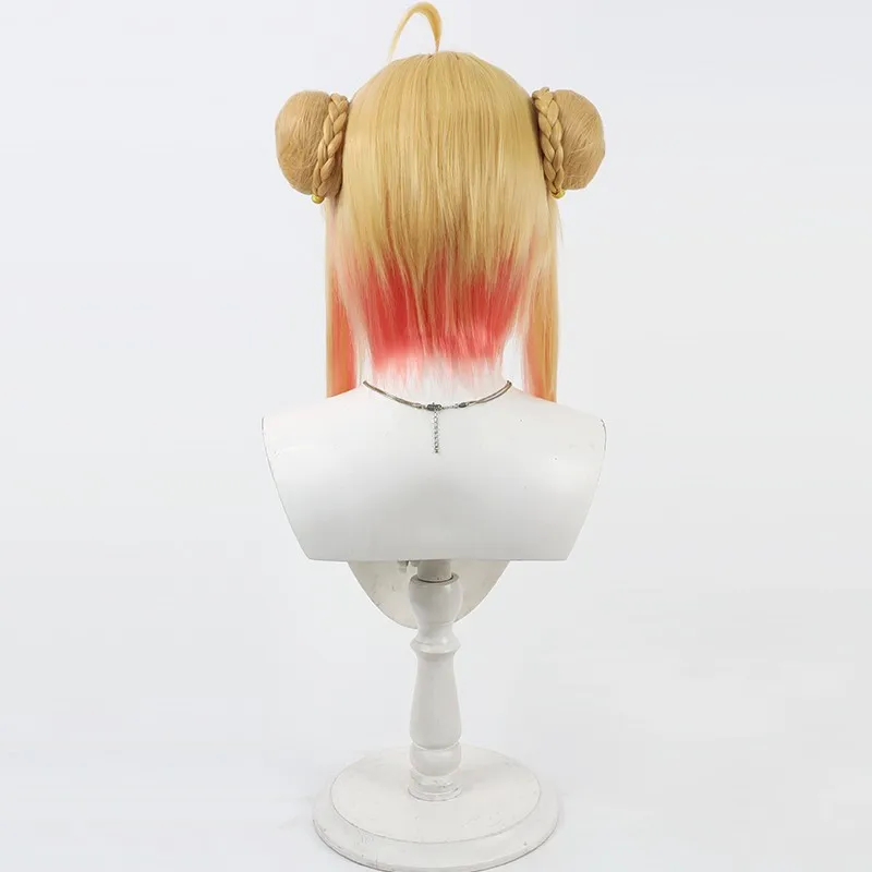 Mignon Virtual YouTube streamer Otonose Kanade cosplay wig dual color gradient separate double hair buns