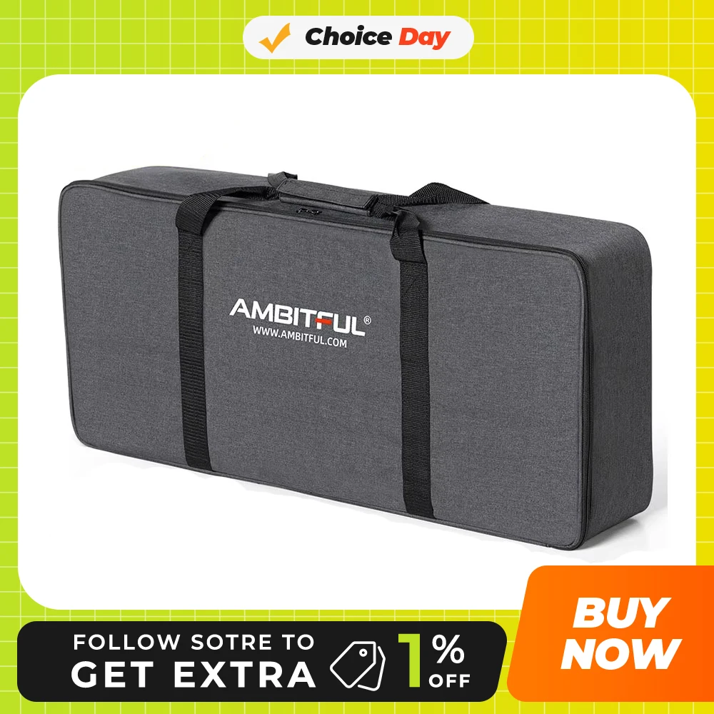 Sac de transport portable AMBITFUL PB06 pour flash de studio et trépied, idéal pour les kits de flash de studio photo