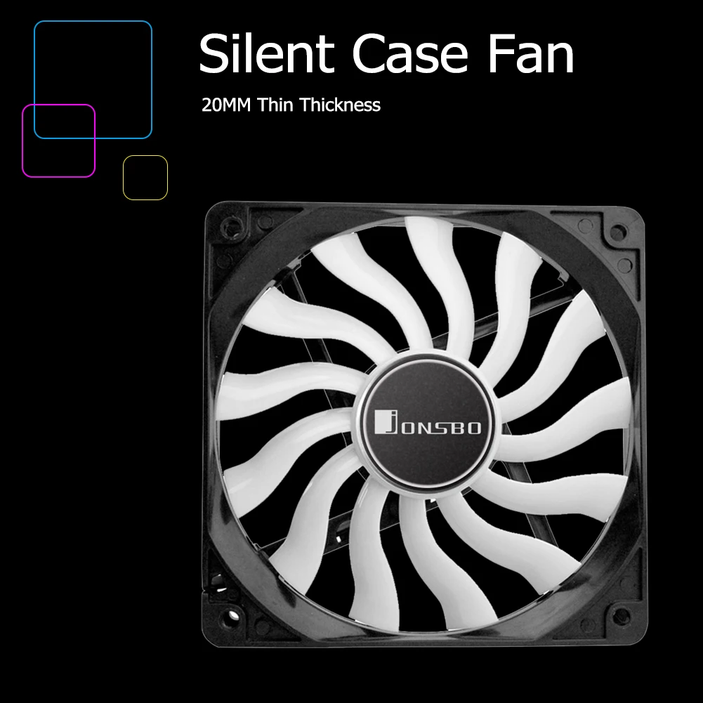 12020 PC Case Fan 120mm Silent Desktop Chassis CPU Cooler Fan 4Pin 3Pin