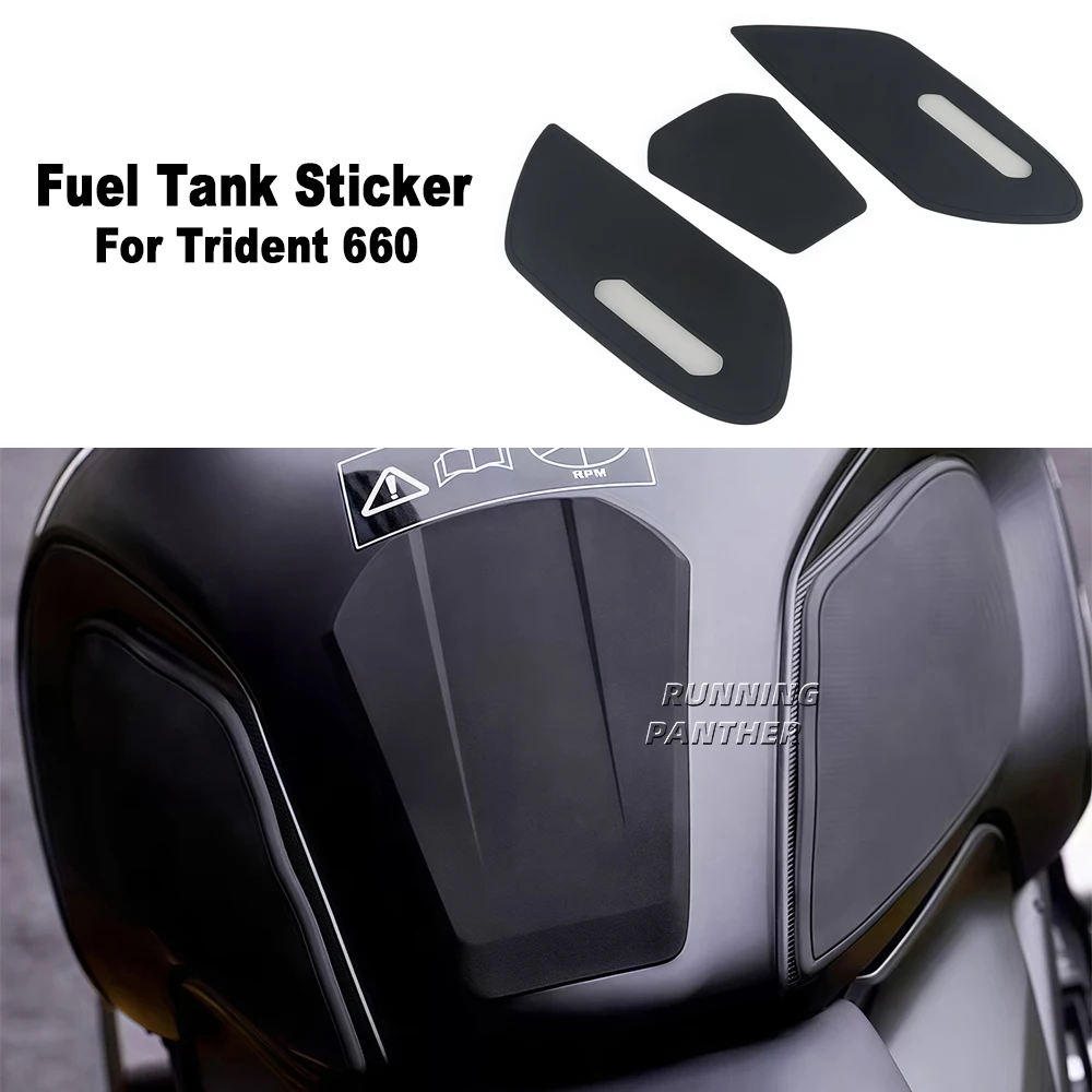 

Новинка для Trident 660 Trident 660, наклейка на топливный бак мотоцикла, противоскользящая наклейка против царапин, комплект наклеек