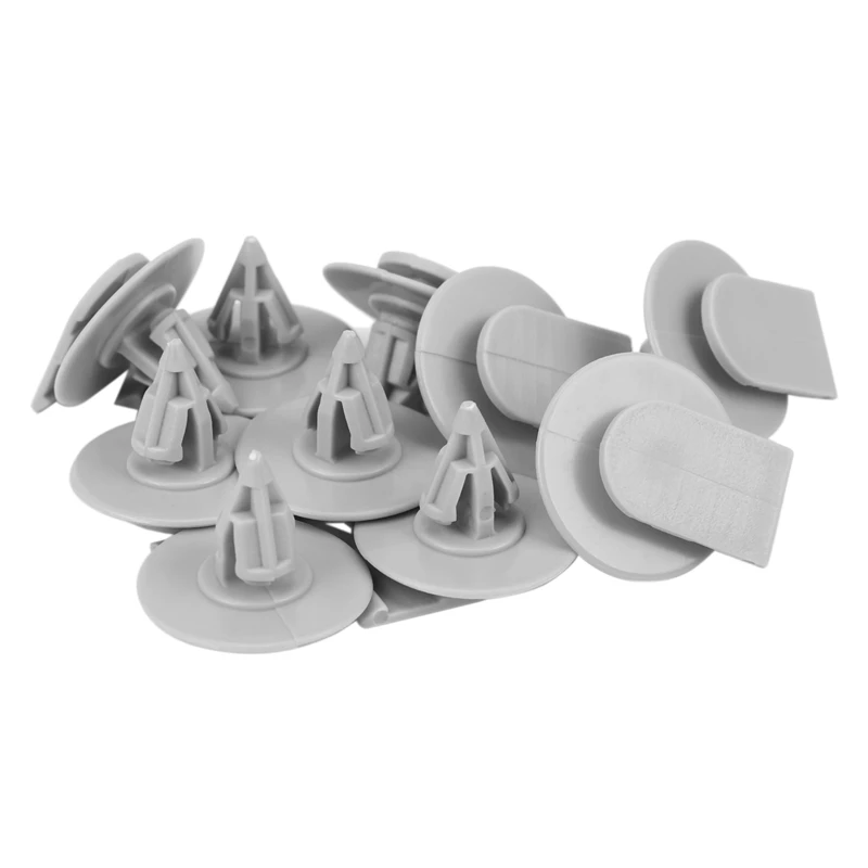 10x Fender Flare Moulding Panel Trim Clips For BMW Mini Cooper Gray