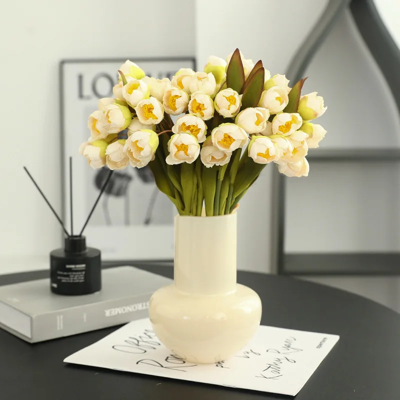 New Autumn Bouquet 24 Heads Lily of The Valley Vintage Artificial Flower Home Tabletop Decoration Silk Flower Fall Fall Decor image 4