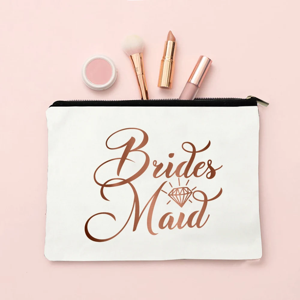 Team Bride Make-up-Tasche, Junggesellenabschied, Kosmetiktaschen, Geldbörse, Brautjungfer, Toilettenartikel, Organizer, Tasche, Geschenke für Hochzeit, Brautparty – Detail 21