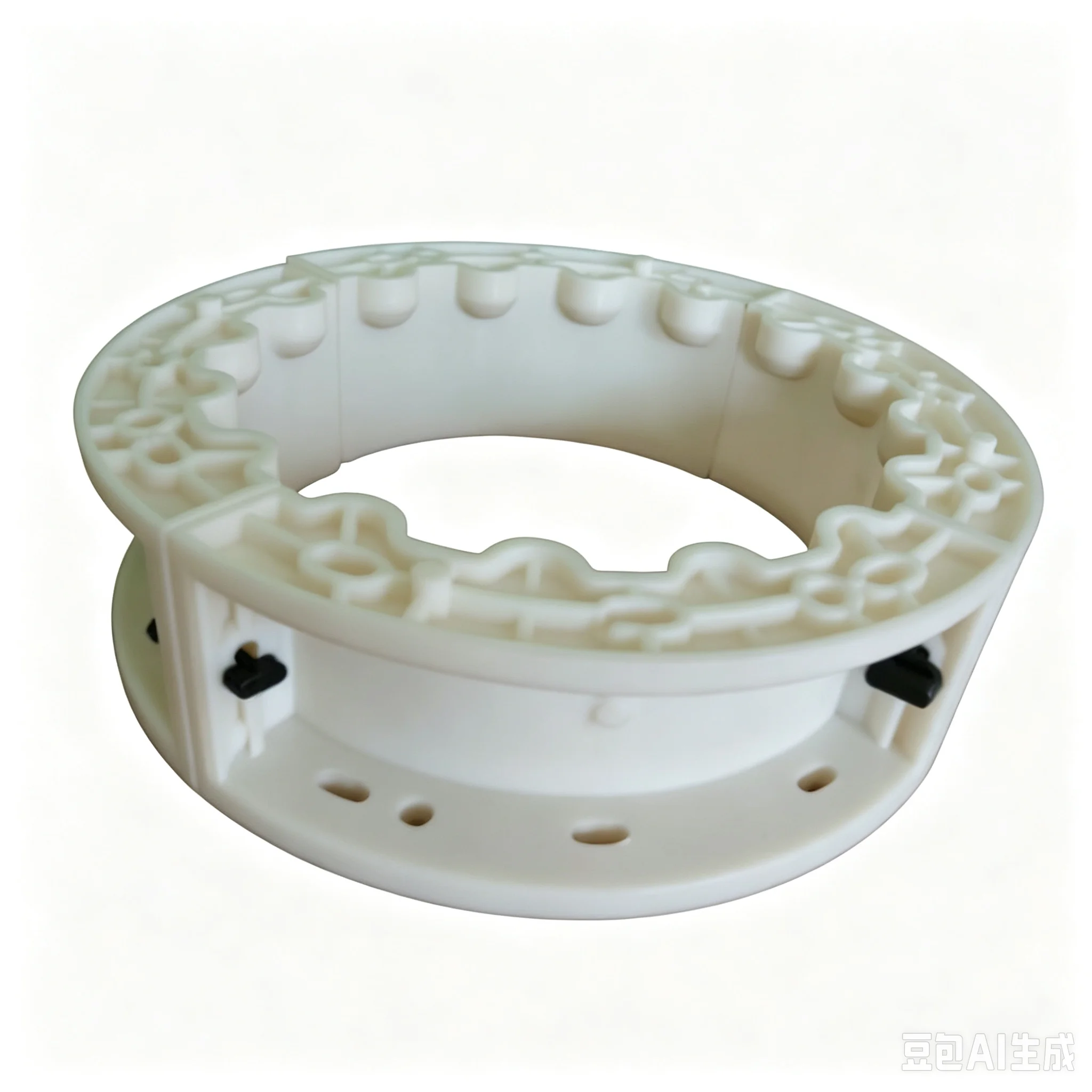 25cm Dia 10cm H Roman Pillar ABS Mold  For Villa Exterior Decoration