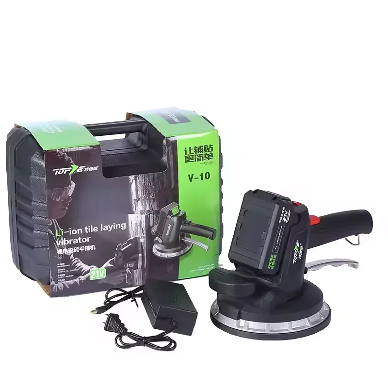 TOPVEI V10-2 Tile Vibrator Manufacture Direct Removable Suction Cup Tile Laying Vibrator Machine