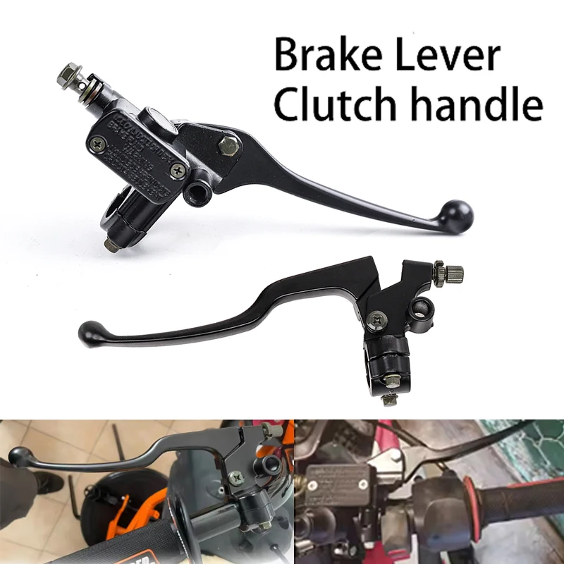 ‌ Moto 22MM pompe de frein avant maître-cylindre levier de frein hydraulique pour Motocross saleté Pit vélo cyclomoteur Scooter ATV Quad
