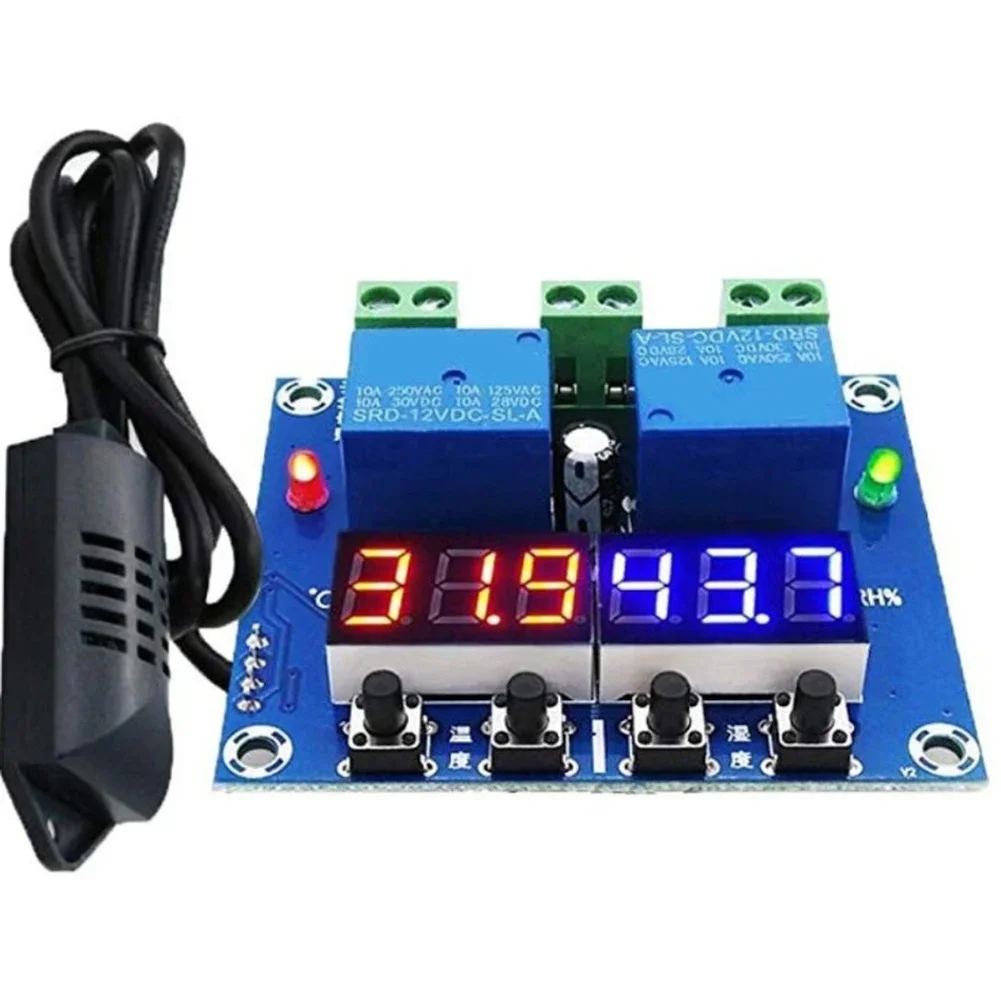 XH M452 Digital Temperature Humidity Controller Module High Accuracy Dual Output Automatic Heating Cooling Humidifying Control