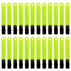 24/Pack Highly Reflective Hunting Trail Marker Tacks With Clips PVC Reflective Tape + Metal Clip 10.3*1.4*1.5cm