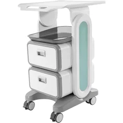 Carrello medico mobile, carrello per estetista, carrello portaoggetti per bellezza con cassetti, vassoio per attrezzi, ruote per salone di ufficio ospedaliero domestico