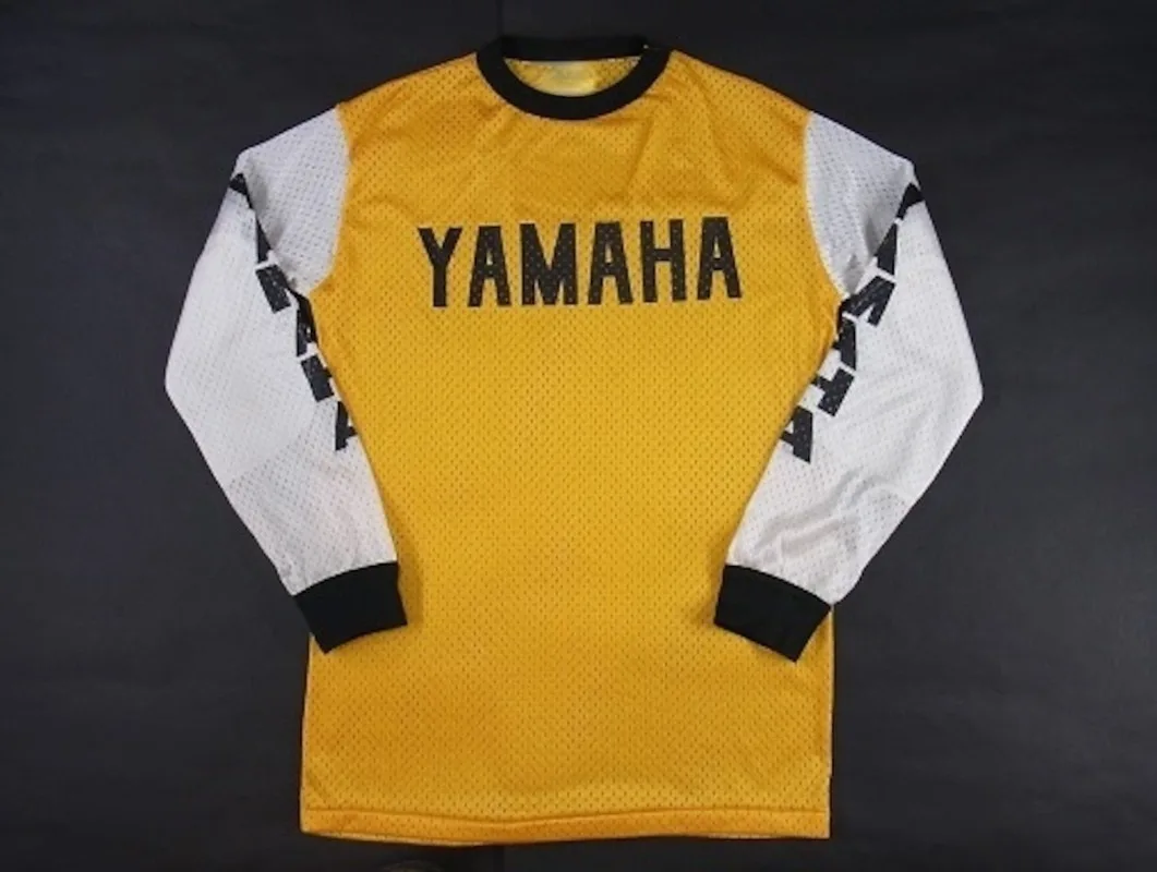 

2026 Summer Yamaha Printed Long Sleved Yellow T-shirt, Men and Women Fashionable and Casual Sunscreen Cycling Motorcycle T-shirt