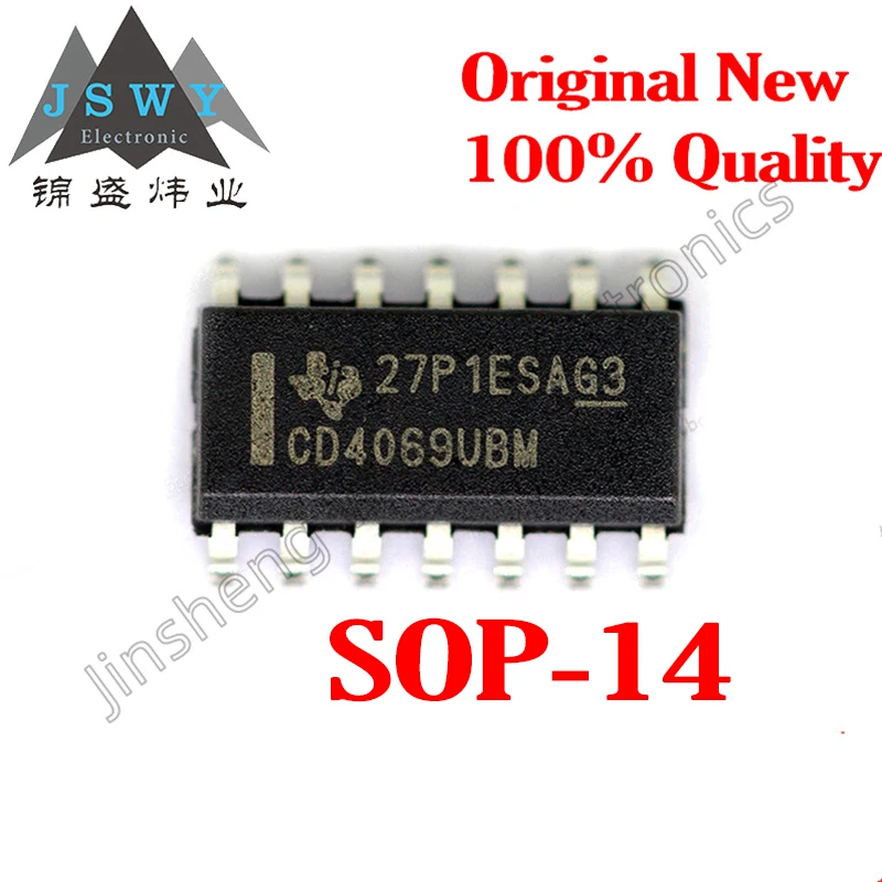 

(50/200 pieces) CD4069UBM96 CD4069UBM SOP-14 6-way inverter CMOS logic chip/active component/new in stock/fast delivery