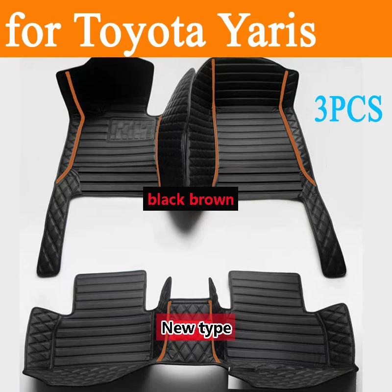 Car Floor Mats For Toyota Yaris Hybrid Mazda2 Hybrid MXPH11 2021 2022 2023 Waterproof Protective Pad Floor Cover Car Accessories