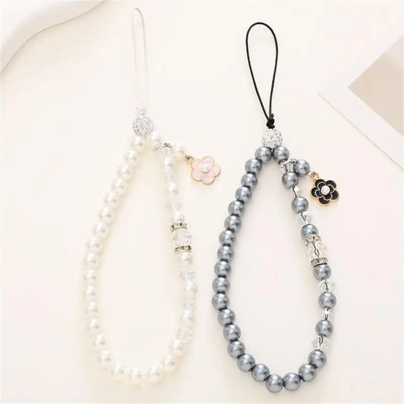 Mobile Phone Accessories Anti-fall Pearl Mobile Phone Peripherals Bracelets Water Proof Pendant Small And Fresh Rope Sweatproof