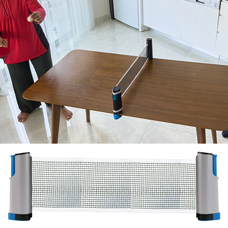 

Portable Non-slip Mesh PingPong Post Net Rack Table Tennis Games Playing Net Replacement for Any Table Home Gym Accessories
