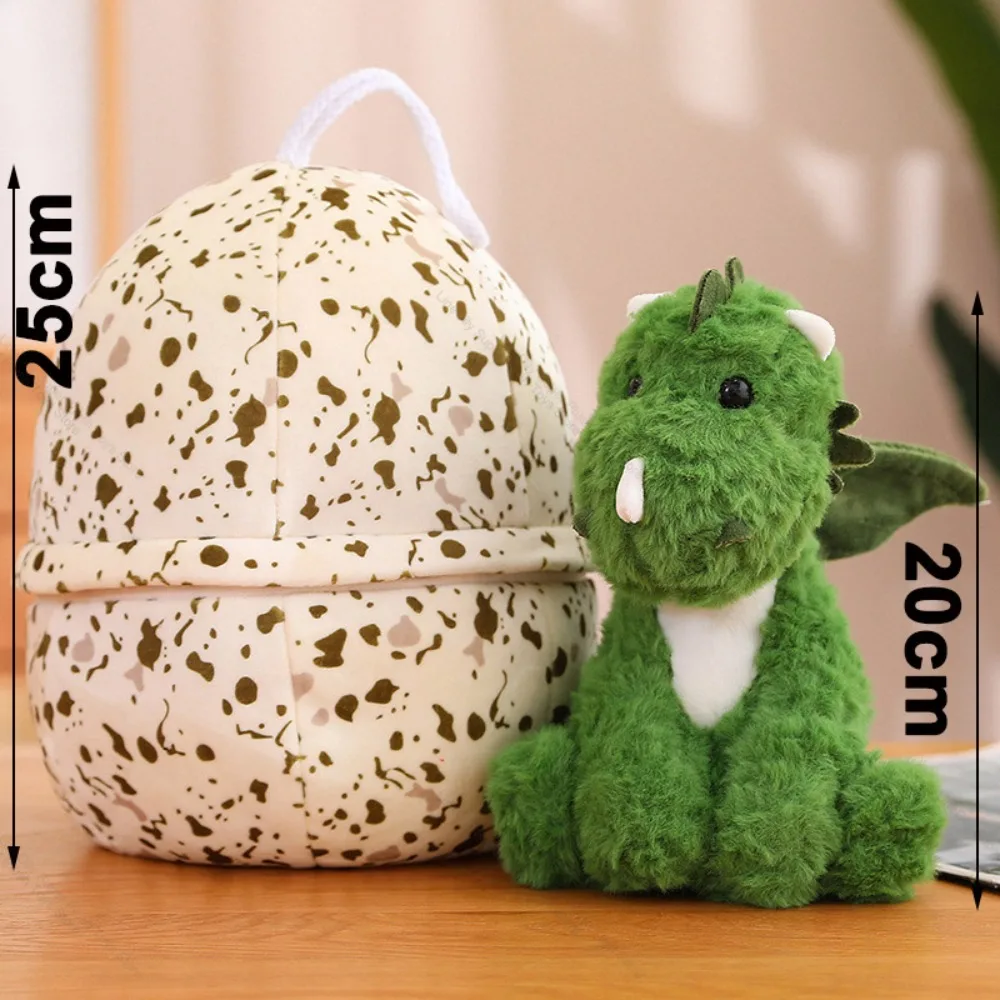 Creative Soft Dinosaur Plush Toys 2 in 1 PP Cotton Dino Egg Broken Shell Toy Stuffed Dragon Doll for Kids Gifts