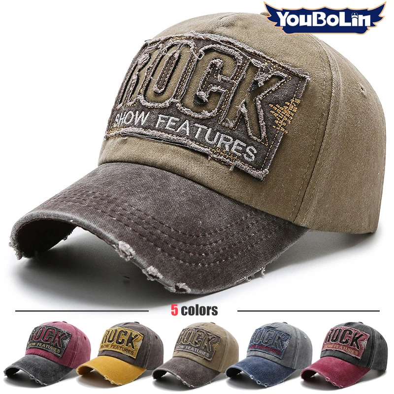 Loch Hut Retro Baseball Kappe koreanischen Stil Flut gewaschen Beschichtung alte Entenschnabel Kappe Frühling und Herbst Freizeit Sonnenhut – Detail 1