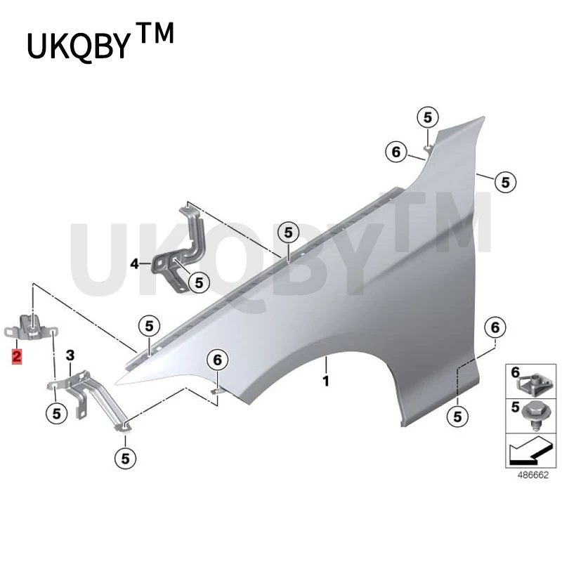 B mw 3F3 032 0de d3F 303 28i N20 3F3 033 5i листовая пластина опорная Передняя листовая пластина опорный кронштейн для крыла