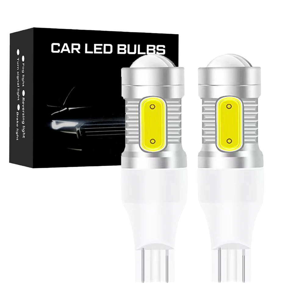 

2x T15 W16W высокое качество 1156 P21W LED BA15S Led COB 5SMD T20 7440 W21W WY21W лампа для автомобильных фонарей заднего хода белый 6000K 12 В