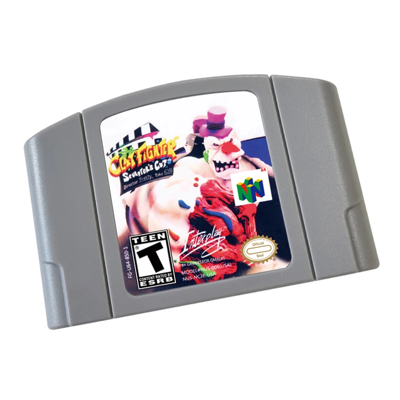 N64 games CartridgeClay Fighter - Sculptor's Cut NTSC Version Retro Games reconstructed